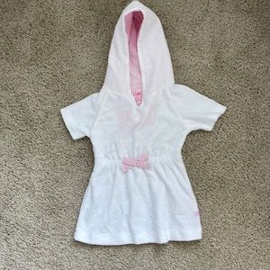 RuffleButts Terry Hooded Swim Cover-up (toddler)